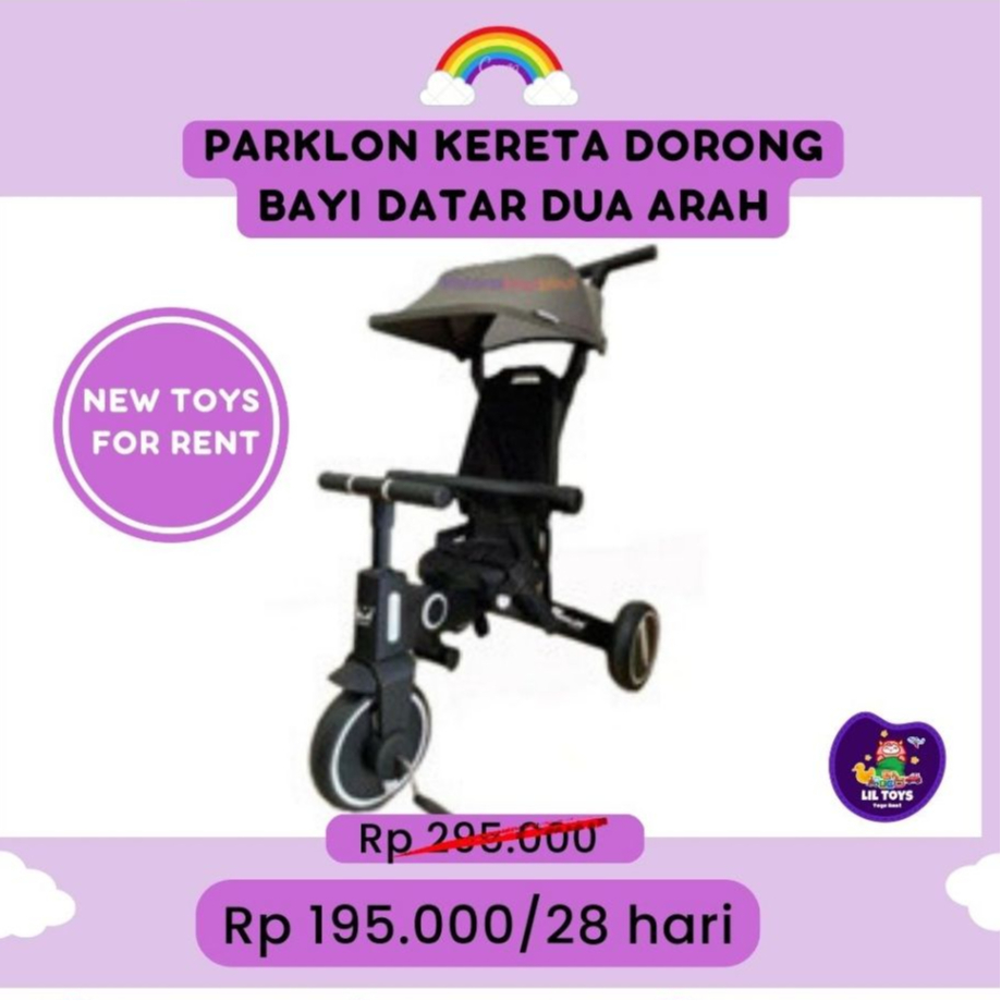 SEWA SEPEDA ANAK / KERETA DORONG ANAK DUA ARAH (Parklon saferide, 7in1 )