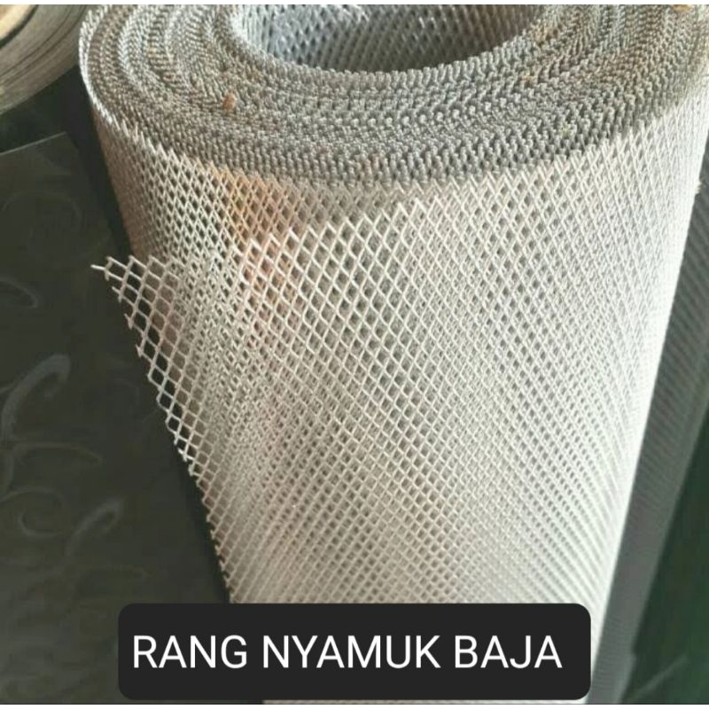 RANG NYAMUK / KAWAT RANG NYAMUK BAJA / KOKOH / KUAT/ TIDAK MUDAH SOBEK/ RANG BAJA GALVANIS PER METER