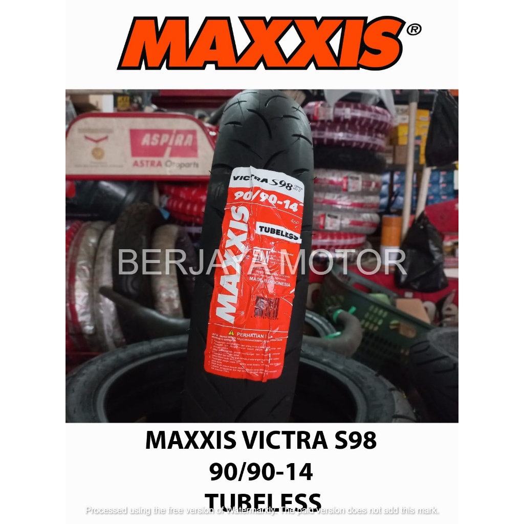 BAN MAXXIS VICTRA S98 TUBELESS RING 14 ( 80/90-14 90/90-14 90/80-14 )