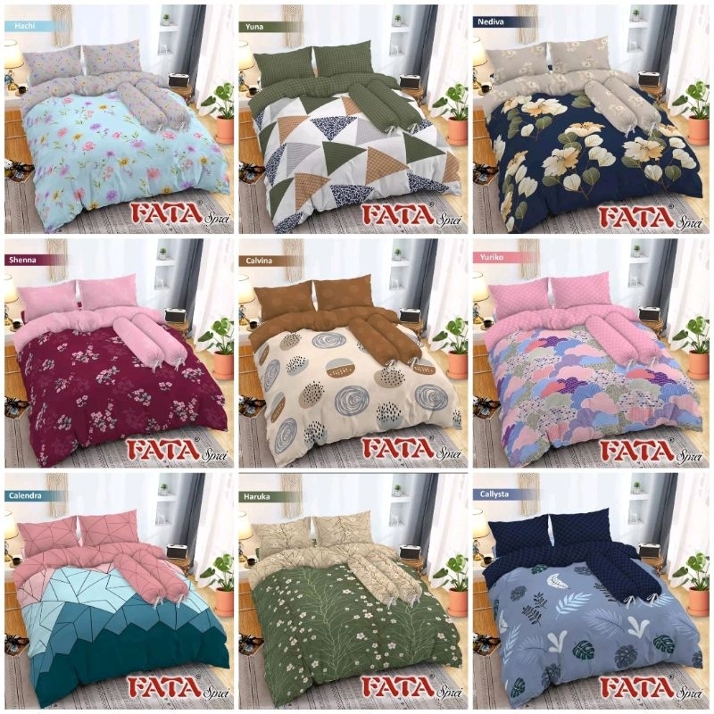 Bedcover Fata Ukuran single Bed 120x200 / Bedcover Ukuran 120x200 Set