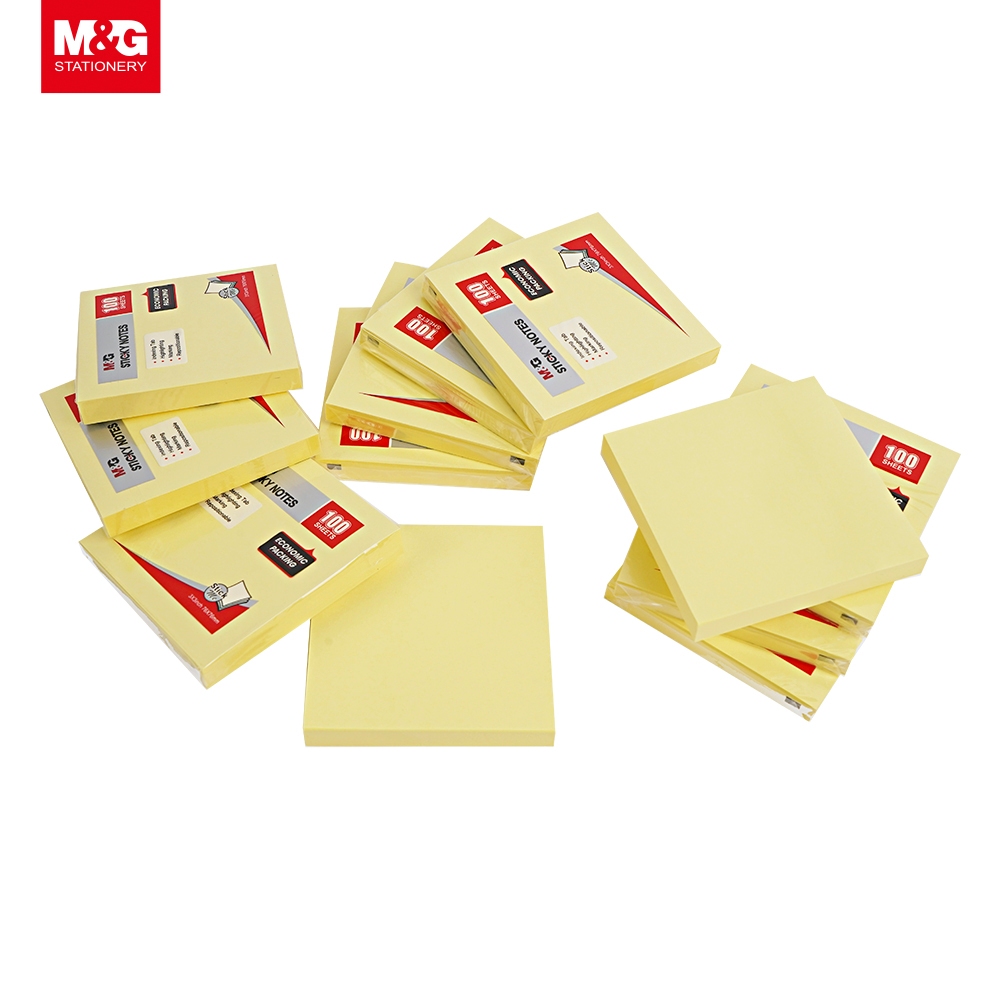 

Kertas Memo M&G 3x3 Economic Pack Sticky Notes 76x76mm YS-222 (12pcs)