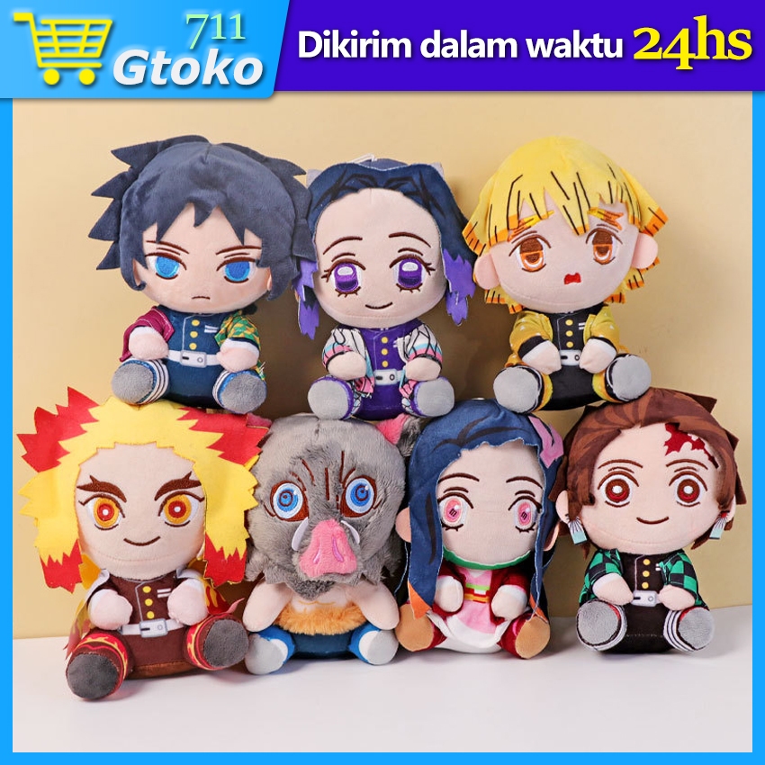Boneka Anime Demon Slayer Kimetsu No Yaiba Plushie Doll Mascot Tanjiro Kamado Nezuko Agatsuma Zenits