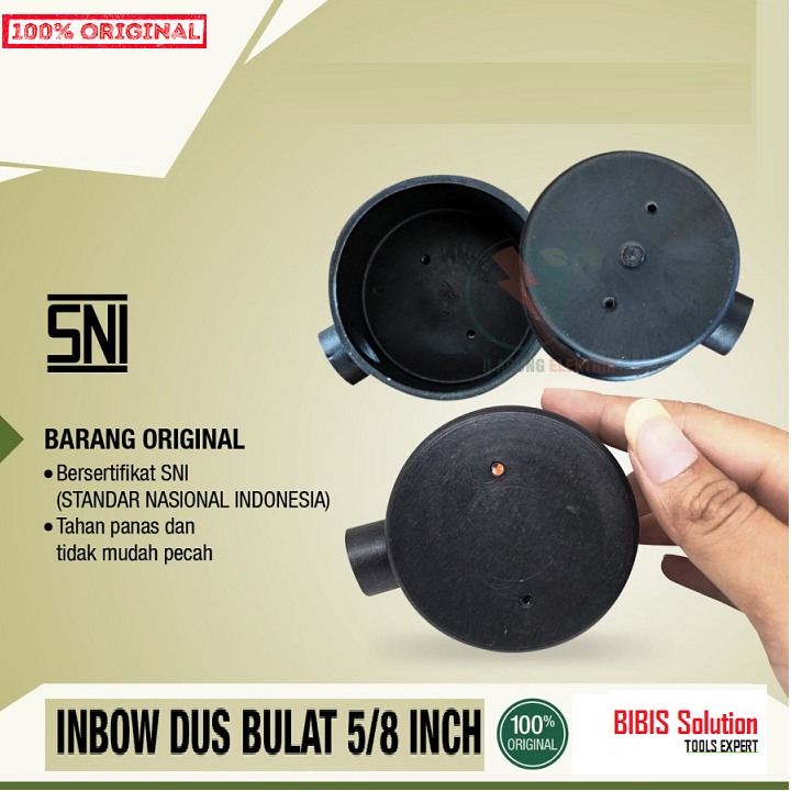 Inbow Dus IB Dos Bulat Hitam Inbodus Imbodos Tanam Mangkok Saklar Stop Kontak Listrik Anti Pecah
