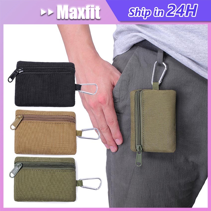 Tas Dompet Pinggang Gantung ID Card Holder Kecil Dompet Card Holder Wallet Pria Wanita