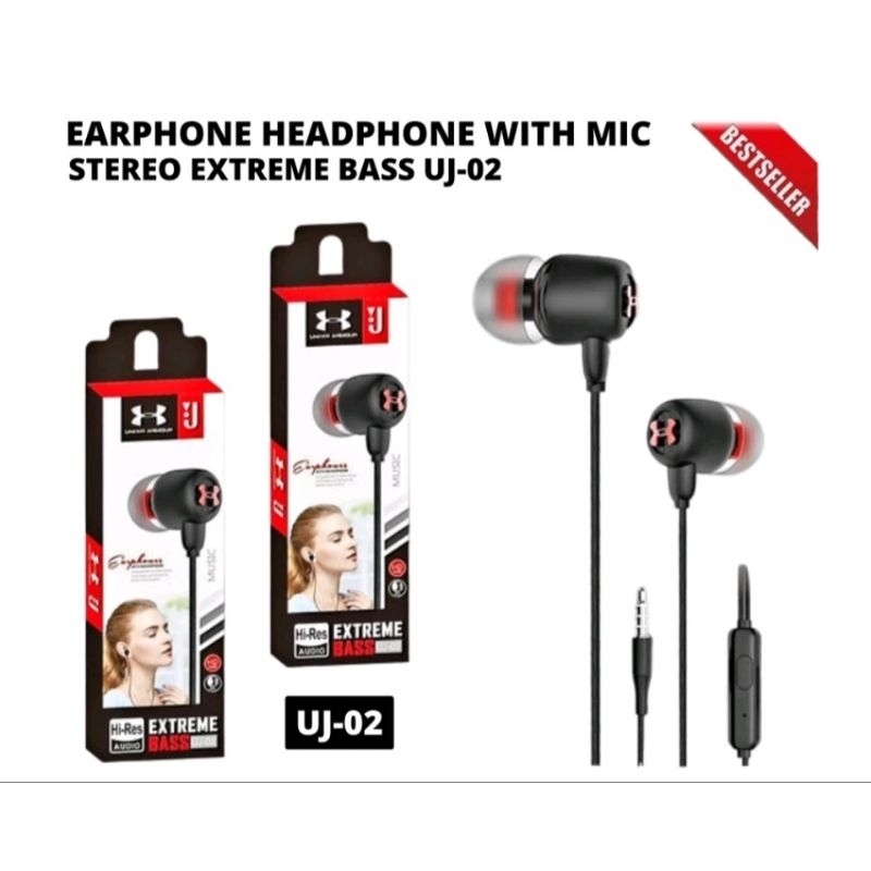 Handsfree J JBL UJ-02 Branded 18 Macam Super Bass HF HEADSET PURE BASS STEREO EARPHONE HIGH PERFORMA