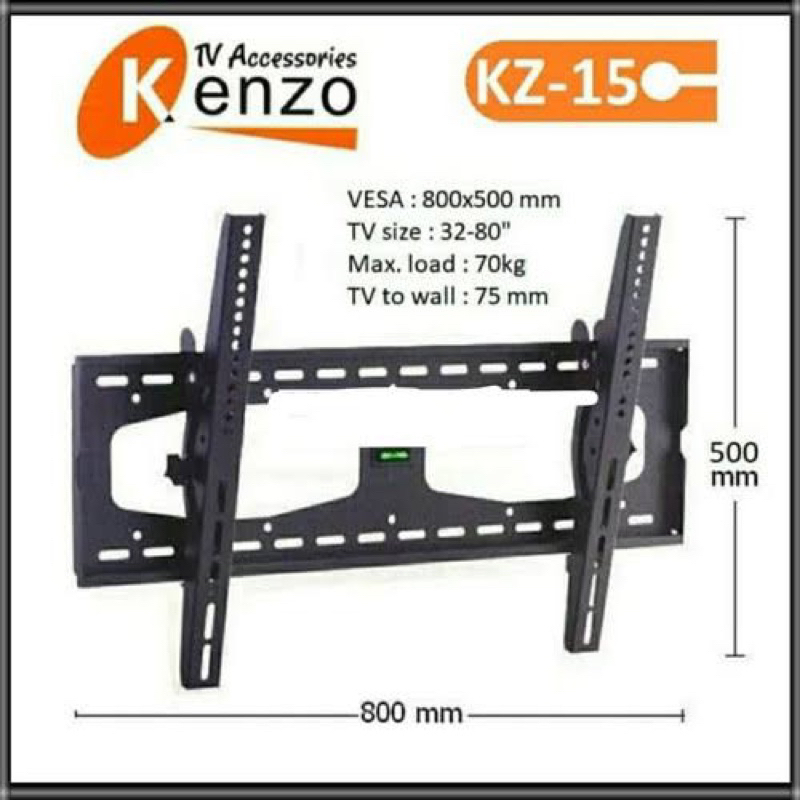 KENZO Bracket TV 32" - 80 inch Bracket LED 80 inch bracket LCD KENZO KZ- 15 Breket Dinding LED Brack