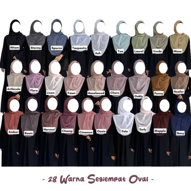 SF - Hijab Segiempat Oval