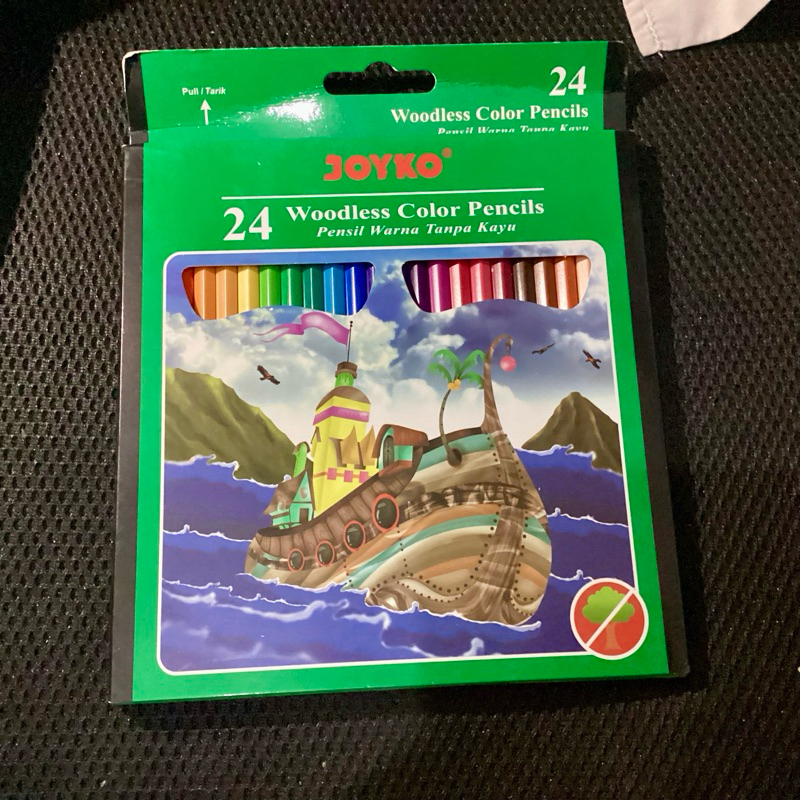 

Pensil Warna Joyko 24 warna Panjang CP-104