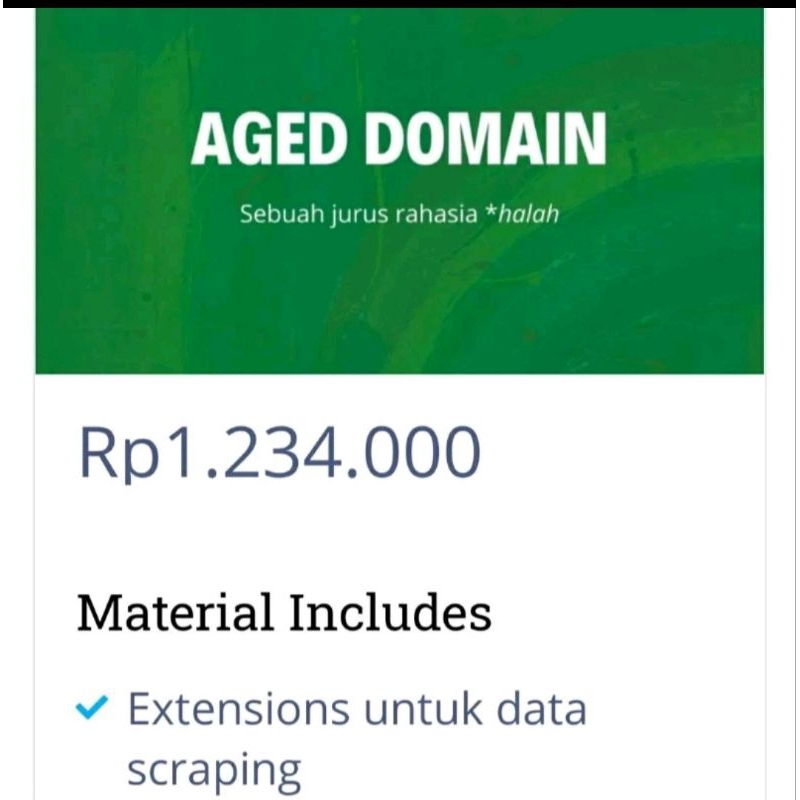 ECOURSE TUTORIAL TERNAK AGED DOMAIN