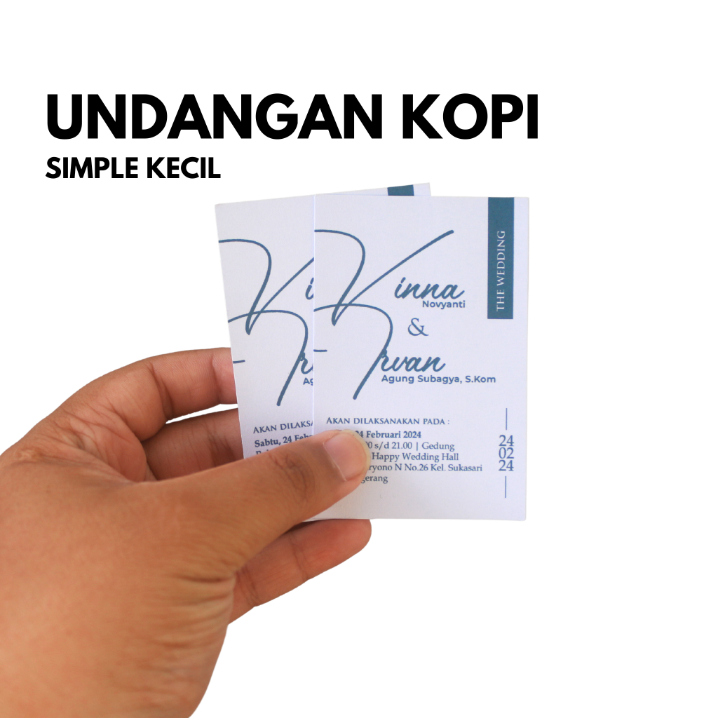 UNDANGAN KECIL MINI/UNDANGAN KOPI/UNDANGAN BESEK/