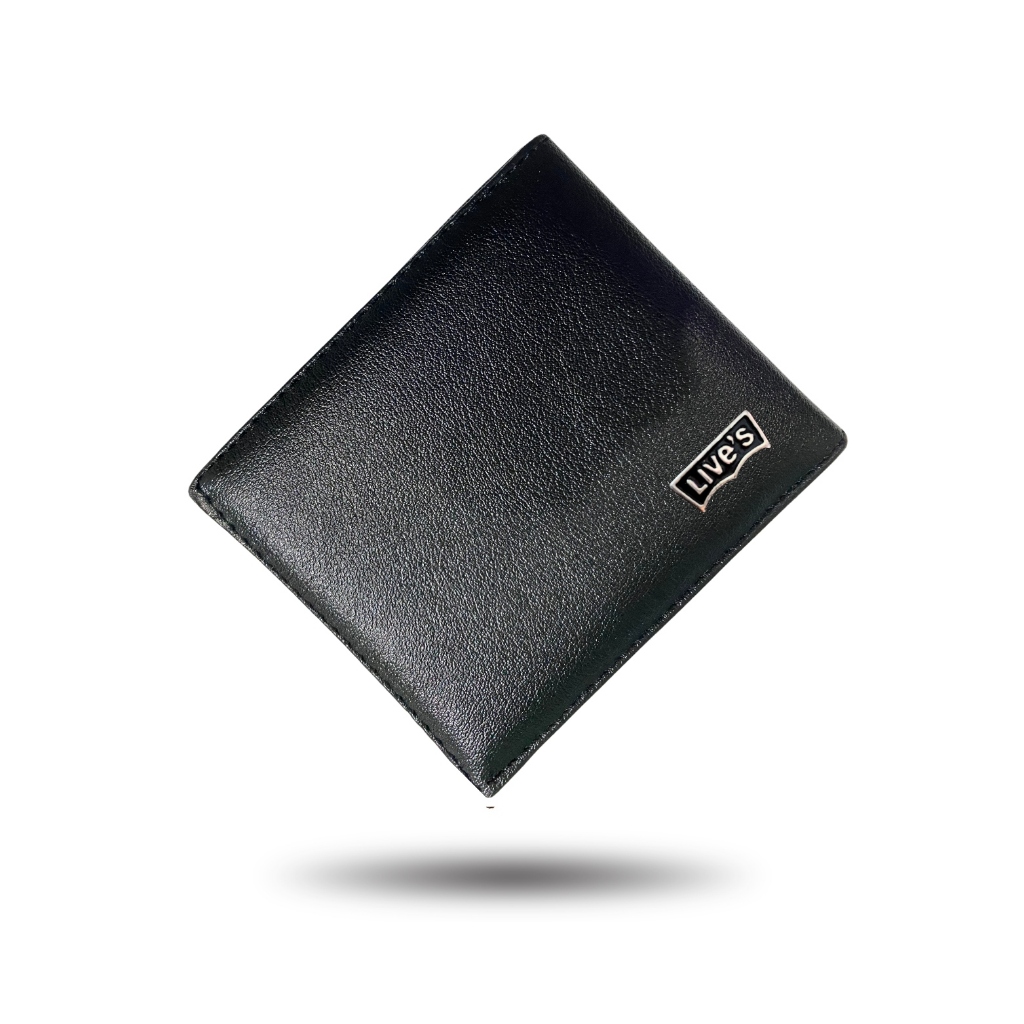 Amt_Cloth's Dompet Pria Lv Pu Leather Kulit Sintetis Short Wallet