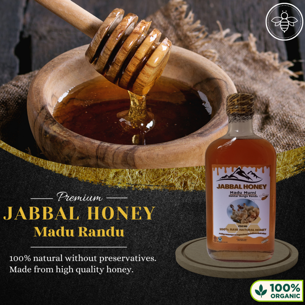 

Jabbal Honey Madu Randu 250 ML Premium RAW Honey