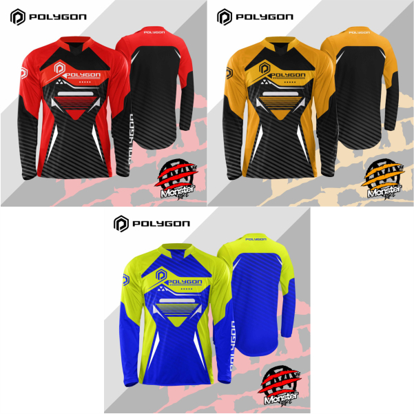 Jersey Sepeda Downhill MTB Polygon Indonesia Custom