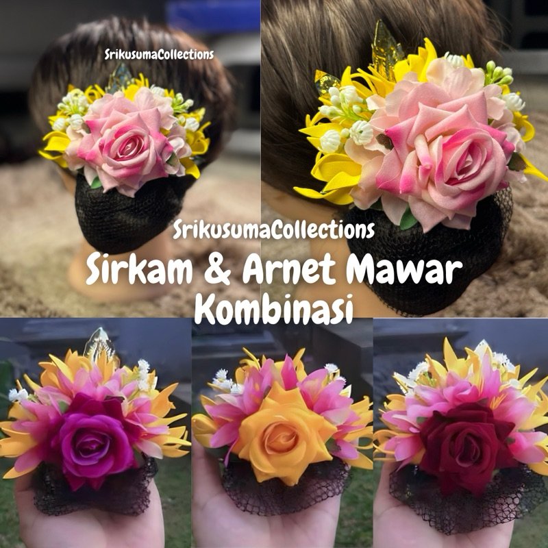 Arnet Rambut Mawar Kombinasi/ Sirkam Rambut Mawar Kombinasi