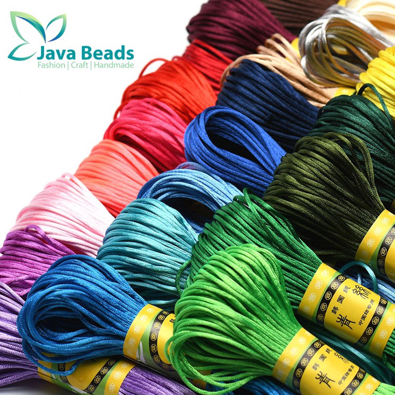 

Promo Gembira Tali satin simpul Cina untuk membuat gelang dan kalung 1mm