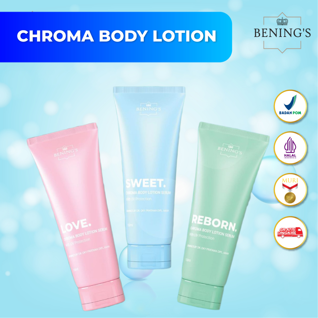 Body Lotion Benings Handbody Benings Skincare dr Oky Pratama | 3in1 (Lotion, Parfum & Serum) | Benin
