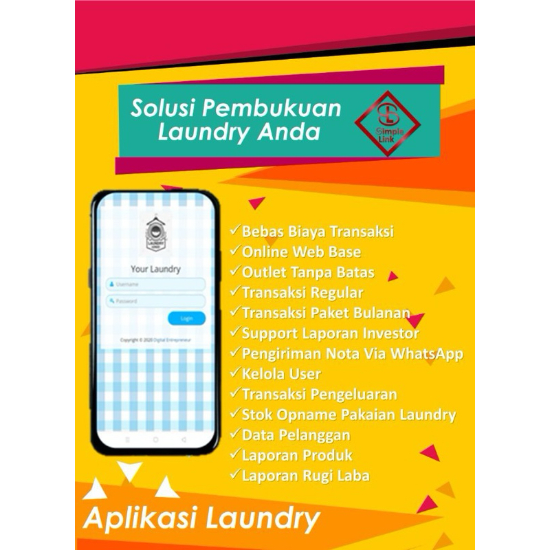 Aplikasi Kasir Laundry Online Terlaris Termurah