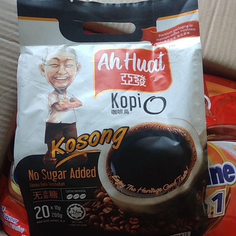 

Ahuat Kopi O kosong No sugar 1dus