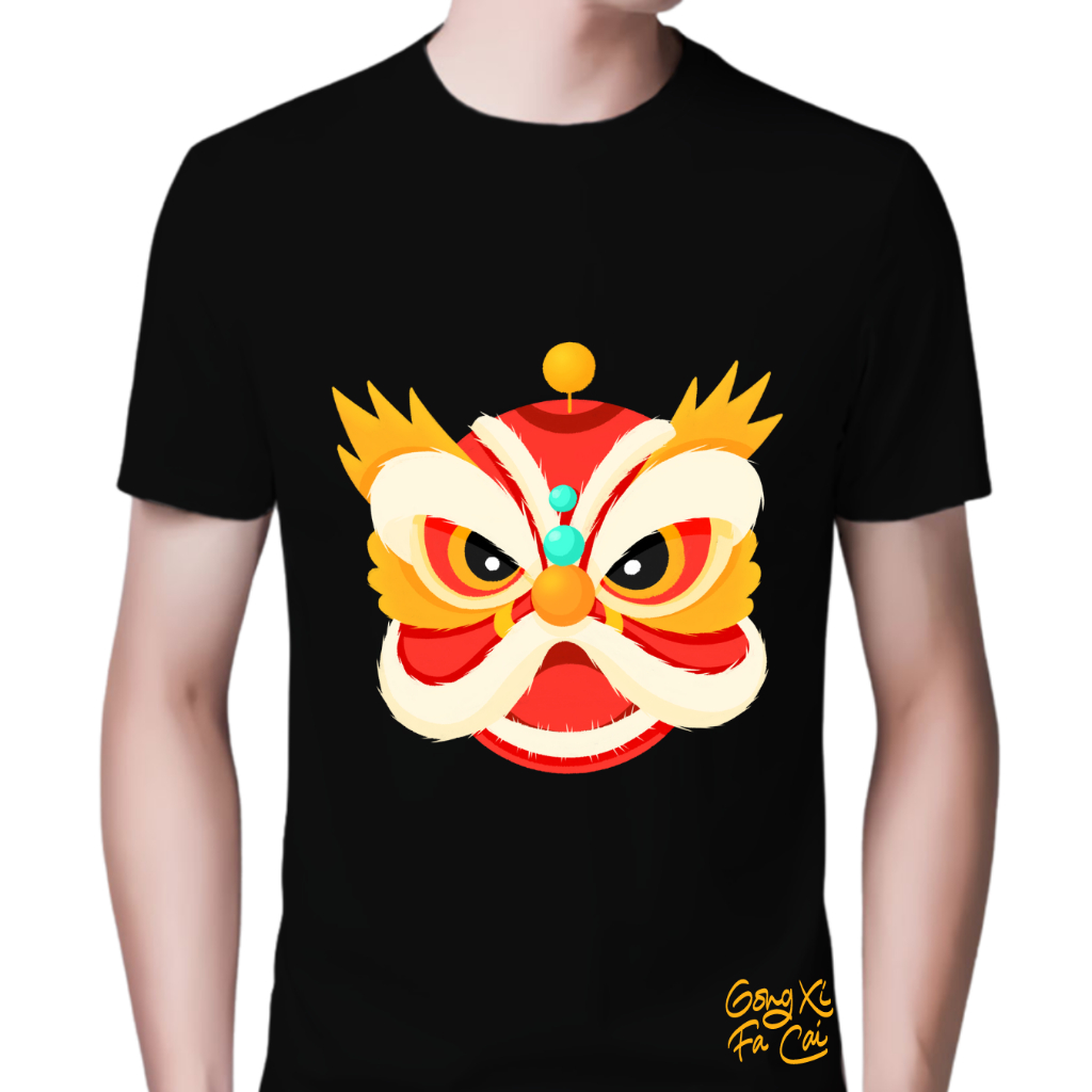 Orora Kaos Wanita Imlek Happy Chinese New Year 2024 Barongsai - Baju Atasan Sablon High Quality Pria Wanita Ukuran S M L XL XXL XXXL keren Original ORTI 23