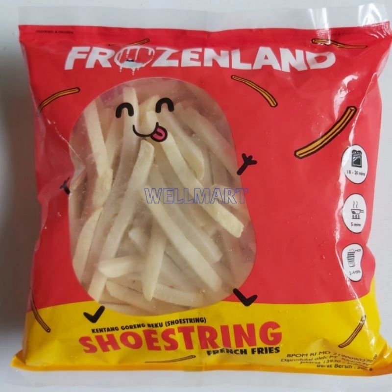 

Frozenland Shoestring French Fries Kentang Goreng Beku 500g