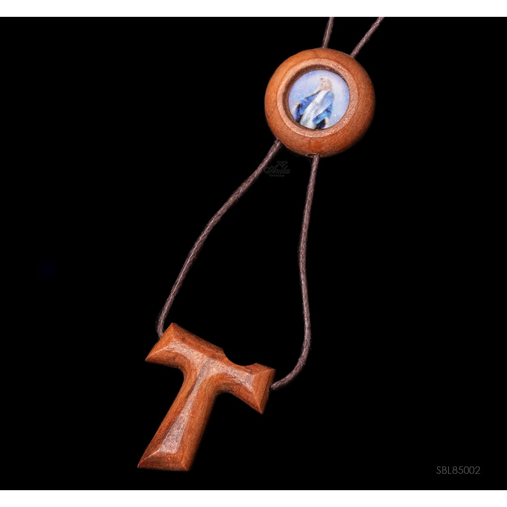Kalung Bandul Salib Tau Kayu