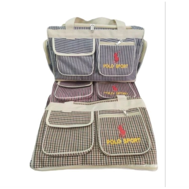 Tas Pakayan Tingkat Polo Sport Travel Bag Bisa Di Perkecil & bisa Di Perbesar