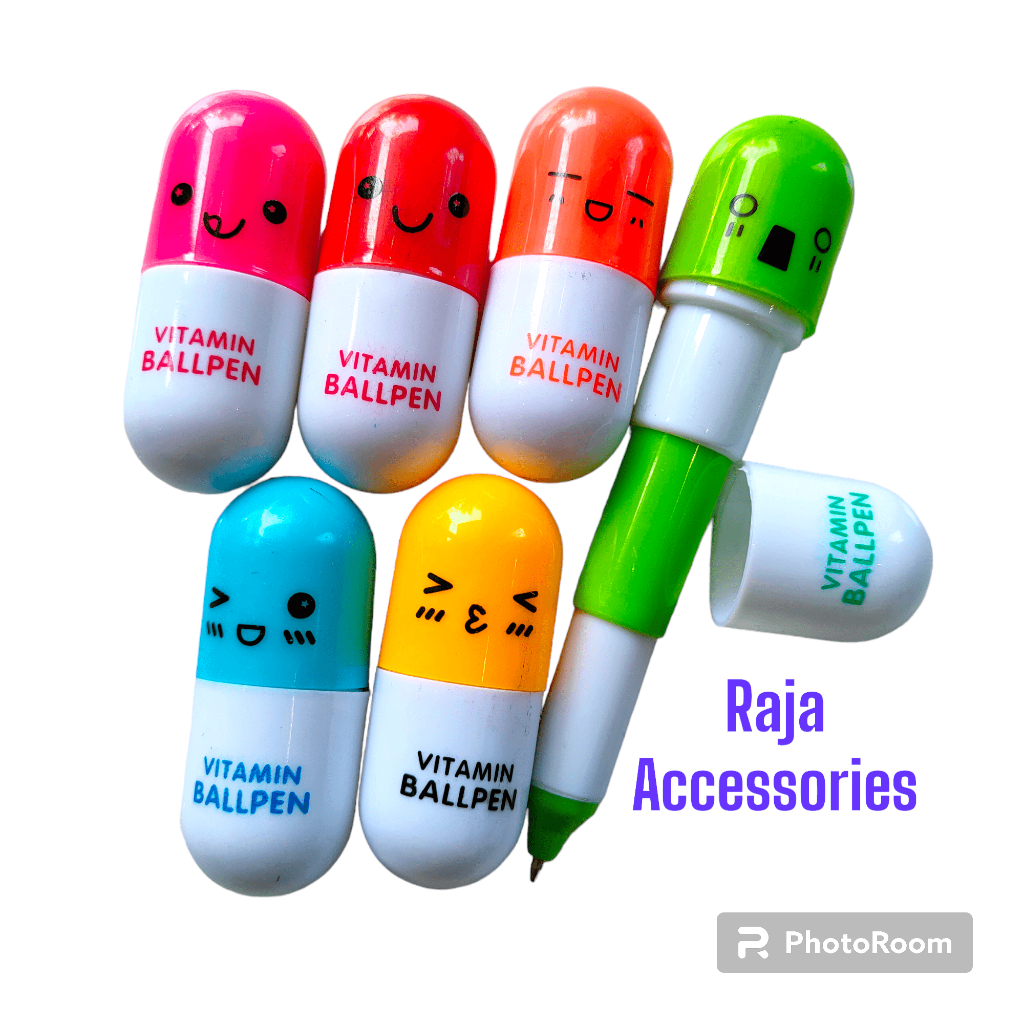 

PULPEN EMOTICON MODEL KAPSUL VITAMIN BOLPEN CAPSULE