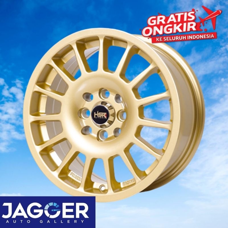 Velg mobil hsr wheel warna gold tipe hsr takasaki ring 15 cocok kijang