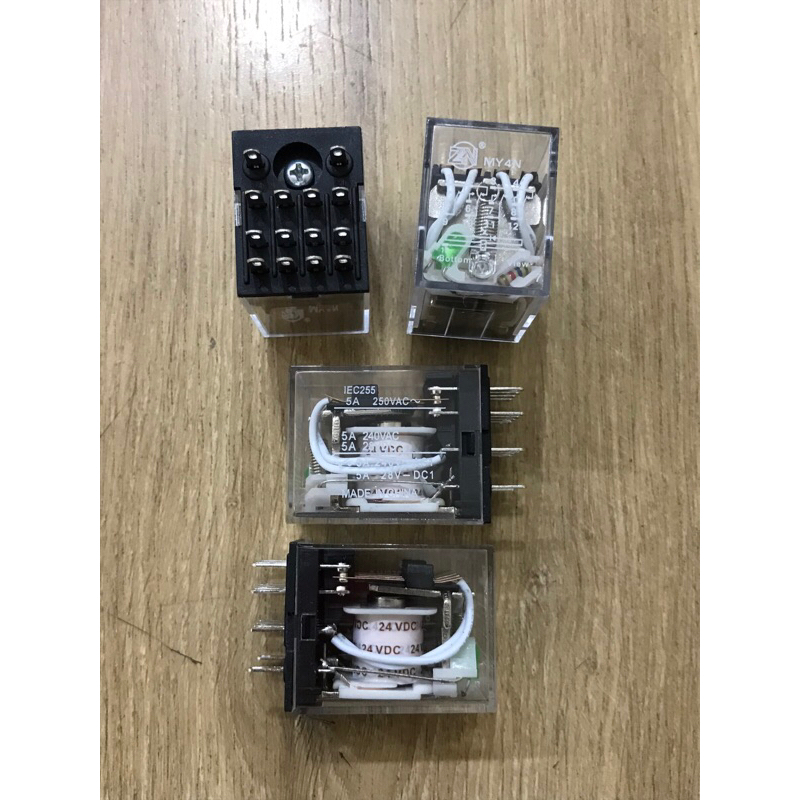 Relay Rilay MY4N DC 24V 14 pin Riley 24V Volt 14 kaki