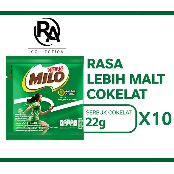 

Milo Renceng Isi 10 Sachet @22Gram - Rafka Aulia Collection