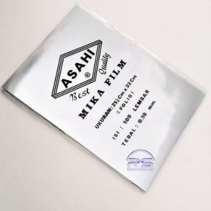 

klm Mika Jilid Asahi A4 & F4 Folio 0,10mm / Mika Bening Transparant Plastik Jilid 1 Pack isi 100