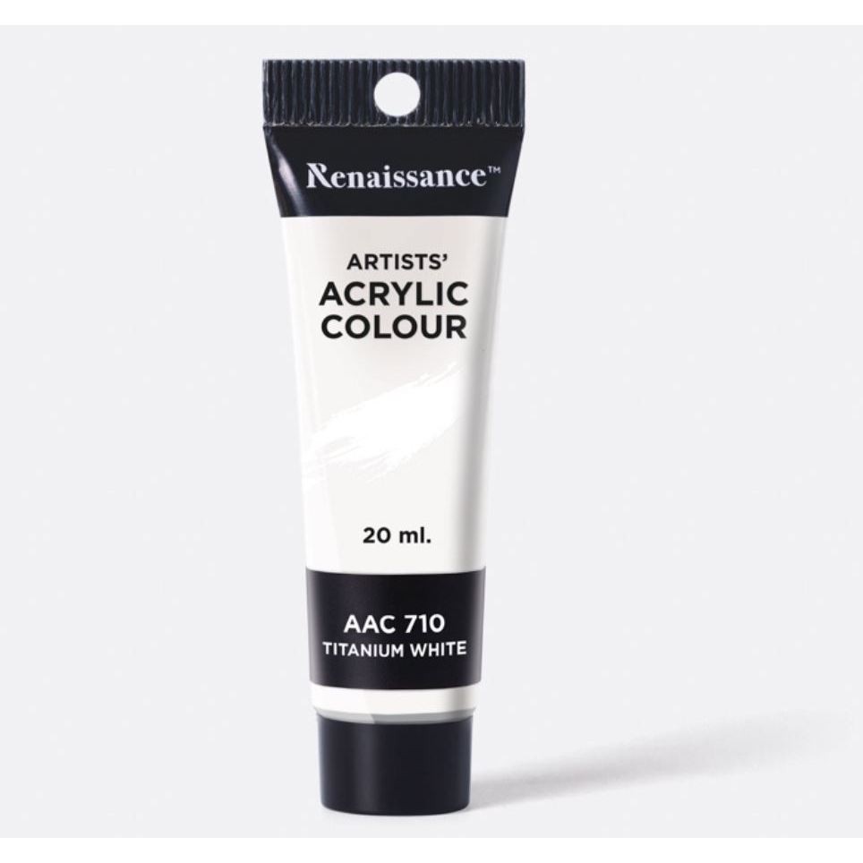 

[Renaissance] Artist Acrylic Colour - Titanium White 20ml