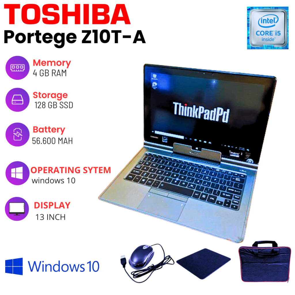 LAPTOP SECOND TOSHIBA PORTEGE Z10T-A/Z20T-B/Z20T-C GARANSI 100%