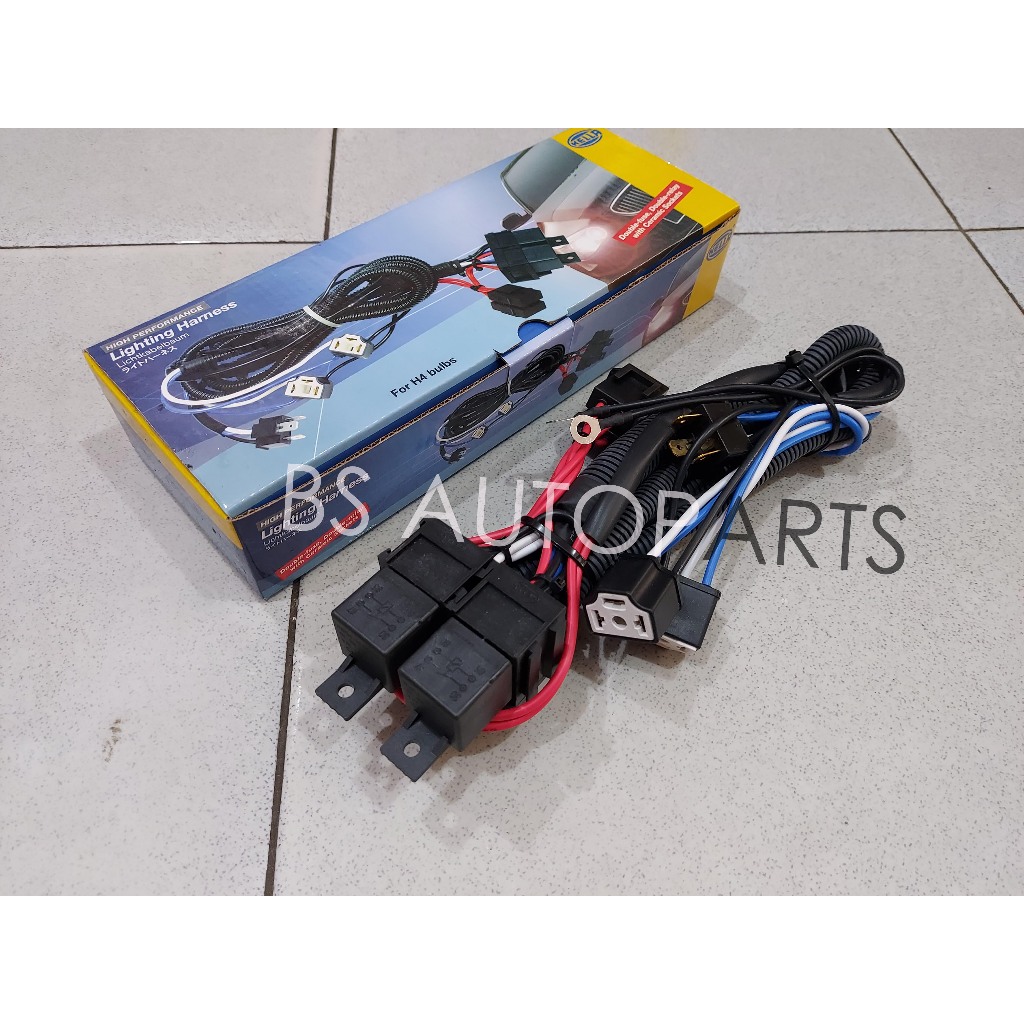 Kabel Relay Set Lampu 2 Relay - Hella Original