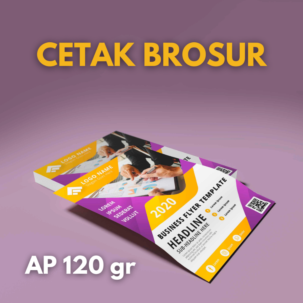 

Cetak Brosur bahan AP 120 Full Colour 1000 lembar