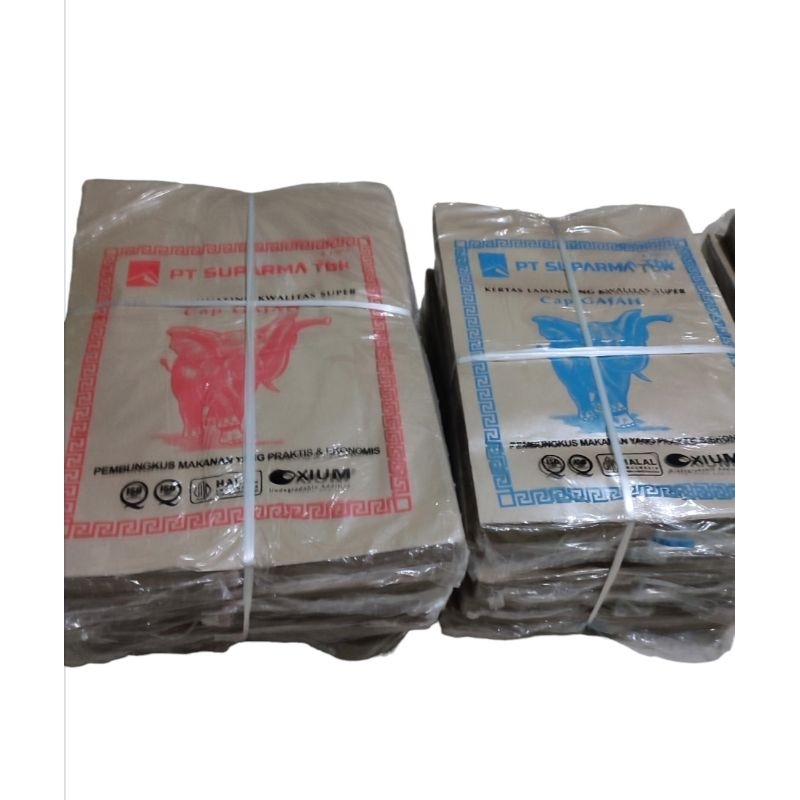 Kertas Nasi Gajah Merah Biru