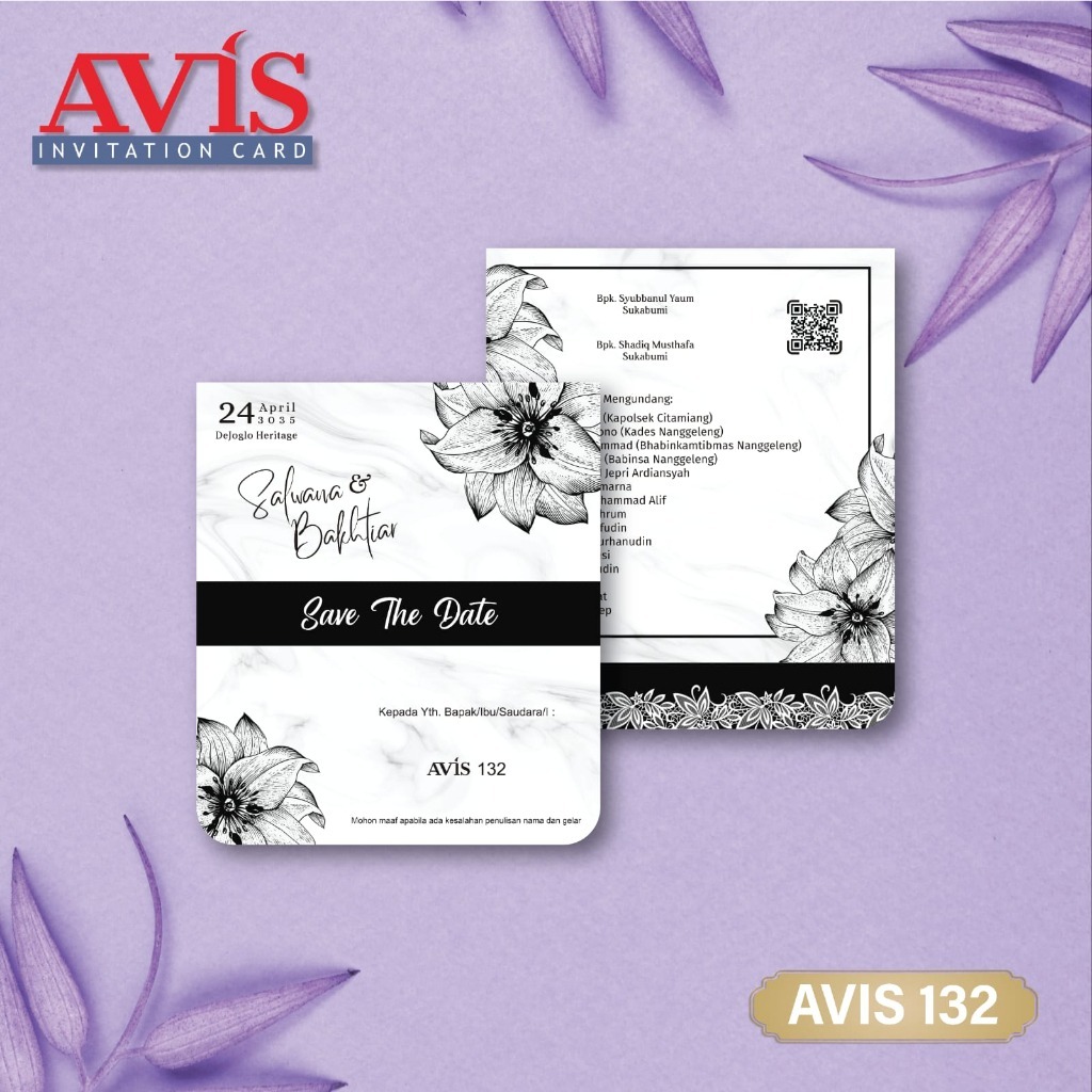 Blangko Undangan Avis 132 Murah