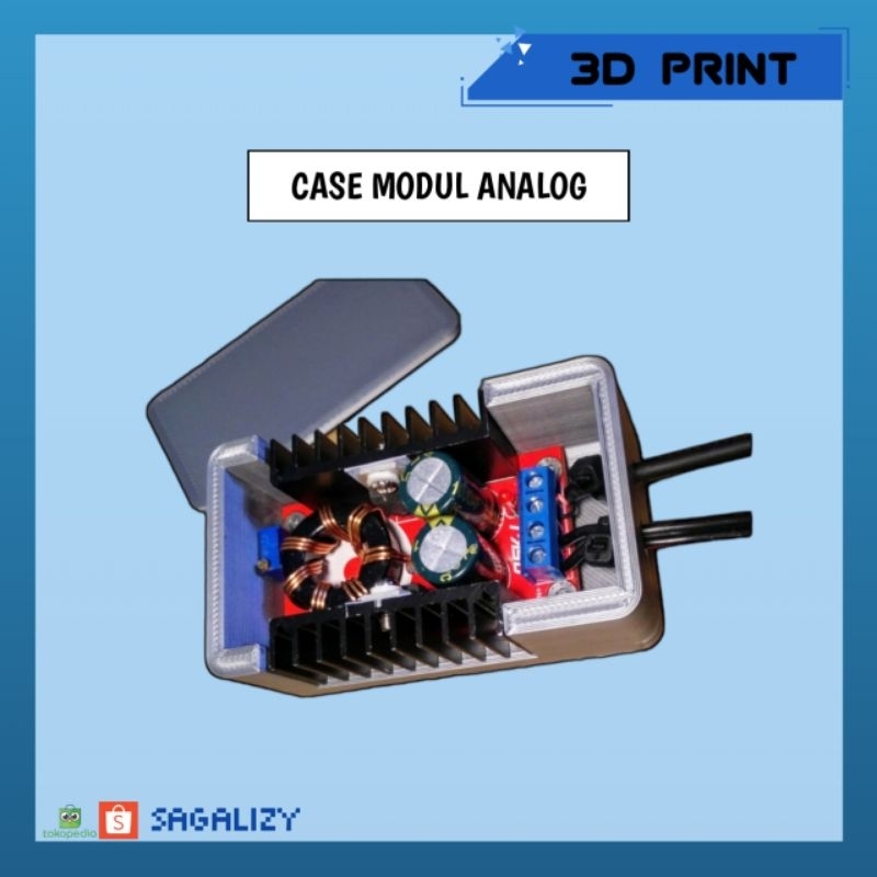 Case 3D Module Step Up Boost 150W