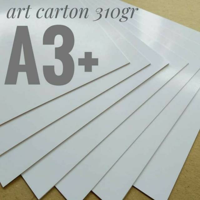 

Kertas Art Carton 310 Gsm / Paper Glossy Uk A3+ / 32cm x 48.3cm (100 Lembar)