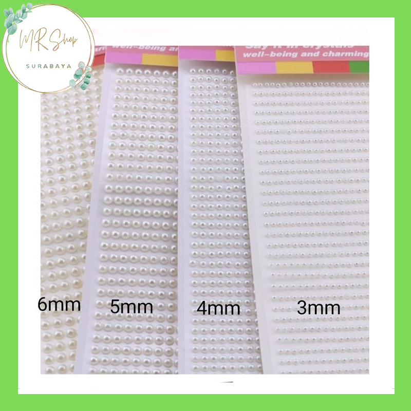 

[ST 01] Sticker Stiker DIY Craft Kerajinan Make Up Wajah Mutiara