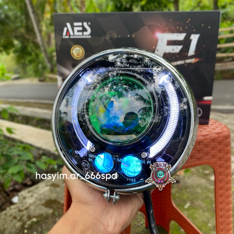 Lampu biled AES F1 70 watt minilaser