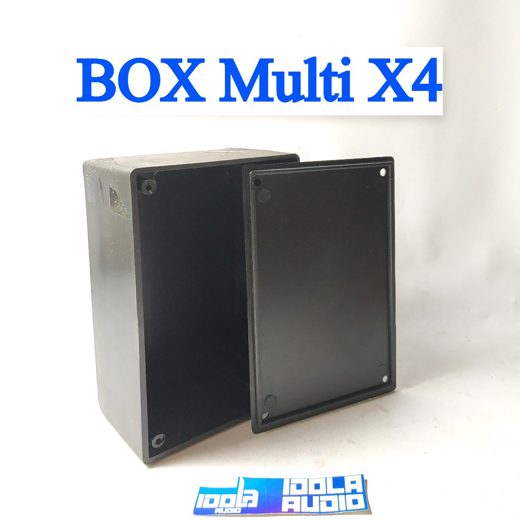 BOX Multi X4 Plastik Tebal Ruang 4.7 cm | Box Multi X 4 Plastik Hitam