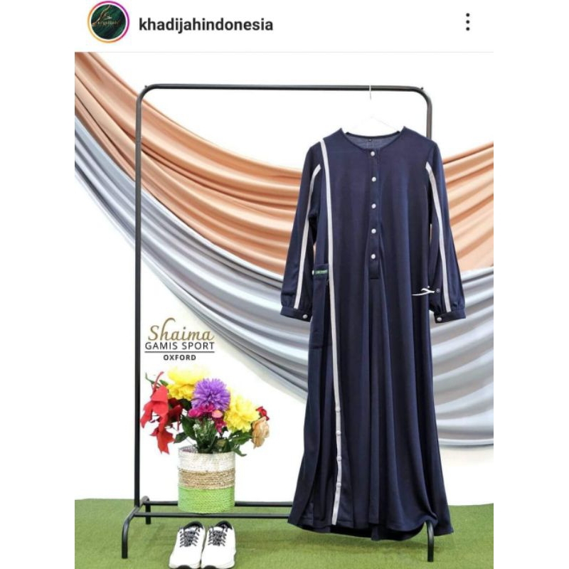 Preloved Gamis Sporty by Khadijah Indonesia mix Khimar Daily Dinara