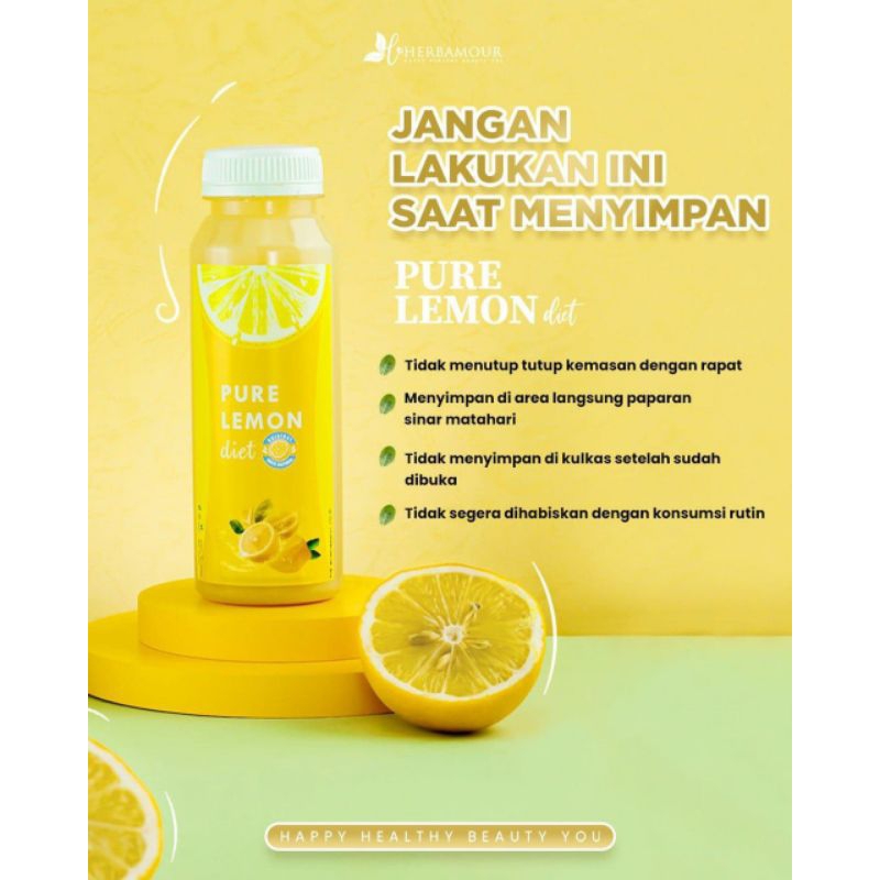 

HERBAMOUR HERBALOV PURE LEMON DIET SARI LEMON ASLI