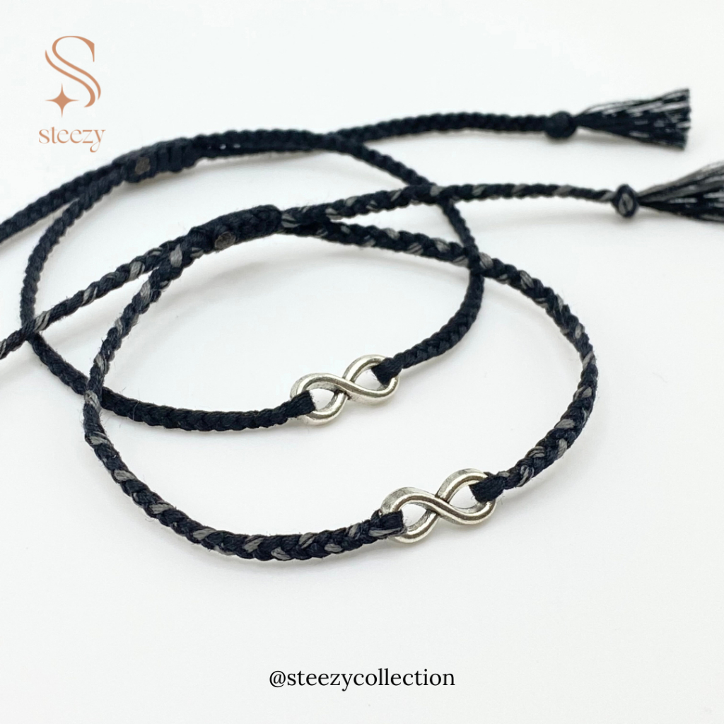 Couple Bracelet Infinity The Endless Love by Steezy - Couple Bracelet Infinity Batman Catwoman / Gel