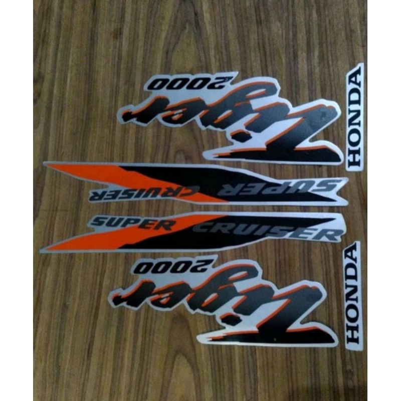 Striping honda tiger lawas tiger 2000 warna original motor