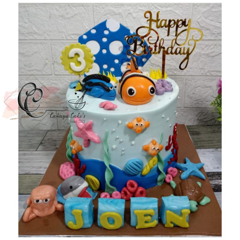 

Kue Ulang Tahun Ikan Nemo / Nemo Cake / Kue Ultah Nemo Custom