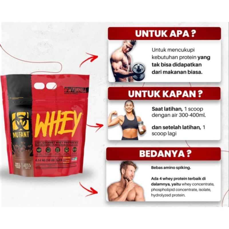 Mutant Whey 5 Lbs BPOM AOM Whey Protein