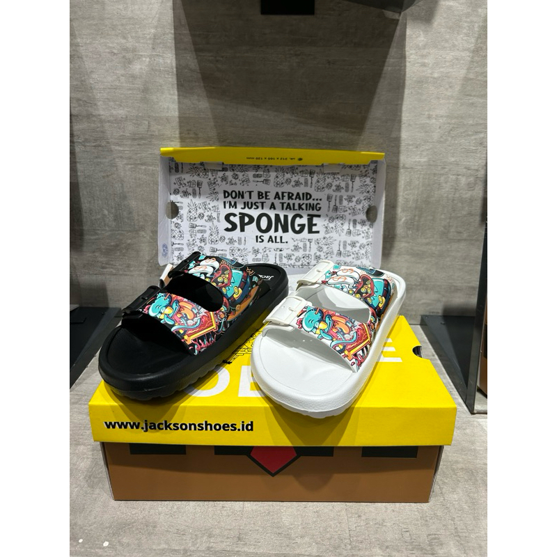 Sandal karet unisex Jackson x Spongebob