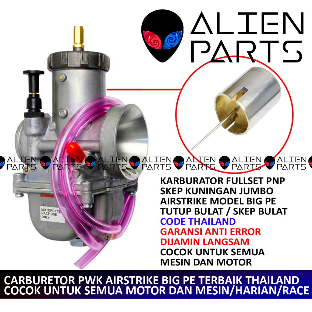KARBURATOR AIRSTRIKE MODEL PE 32 34 36 38 40 42 PE BESAR AIR STRIKE KARBU SKEP BULAT JUMBO BESAR KUN